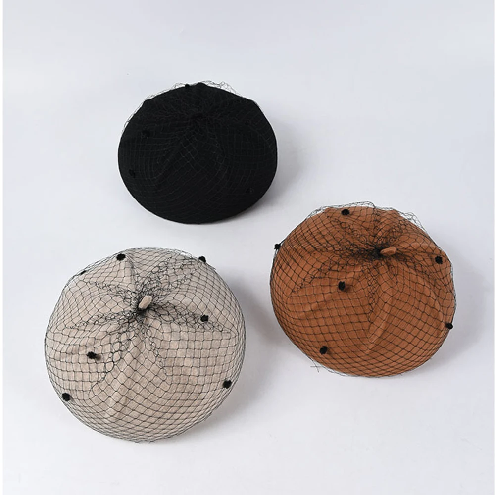 Французский элегантный головной убор одноцветная шапка художника для женщин