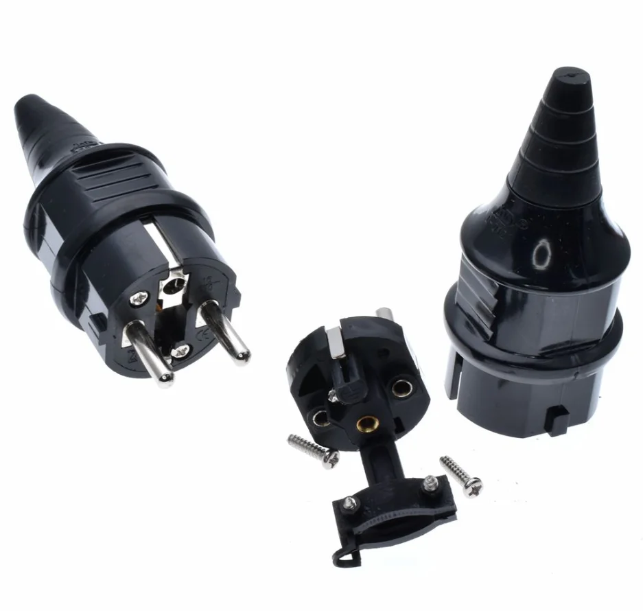 Штепсельная вилка подключения европейского стандарта ЕС штепсельная Вилка