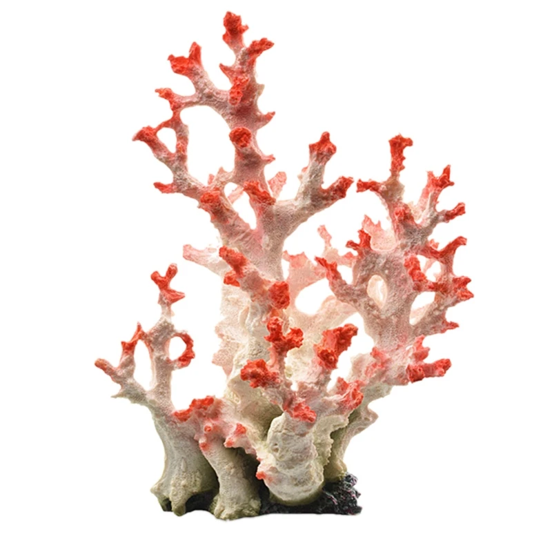 

Artificial Coral Plant Large Polyresin Aquarium Decor for Fish Tank Decorations