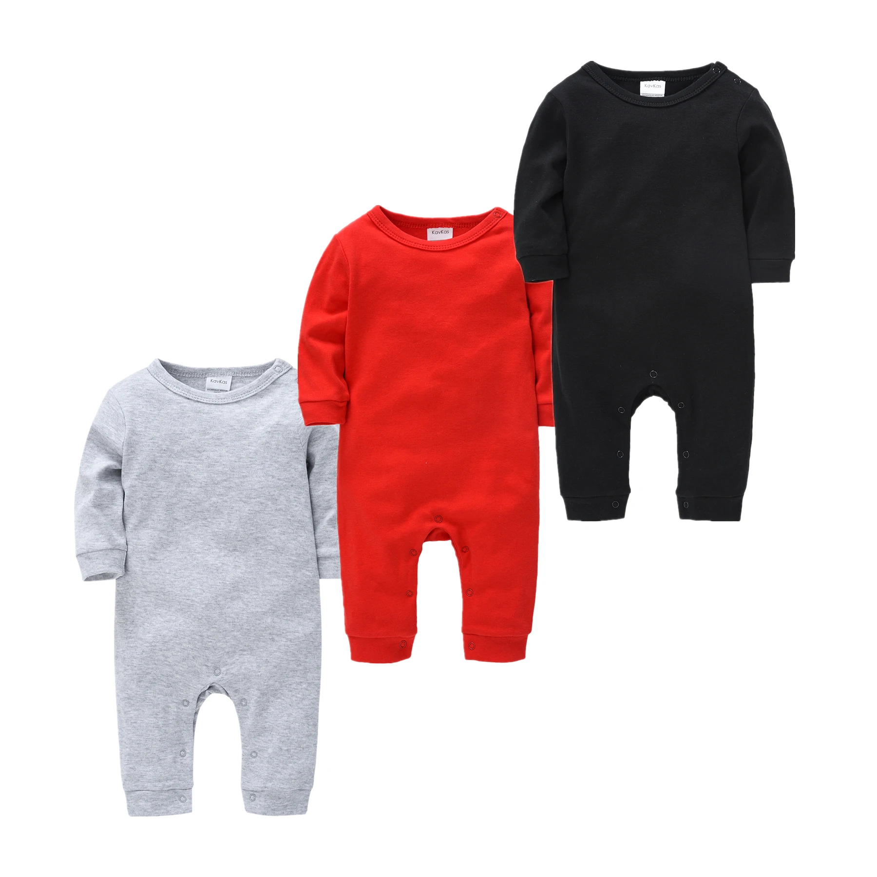 

Newborn Baby Boys Girl Rompers roupa de bebe Solid Infant Jumpsuit Long Sleeve Cotton Pajamas 0-12Month Overalls Baby Clothes