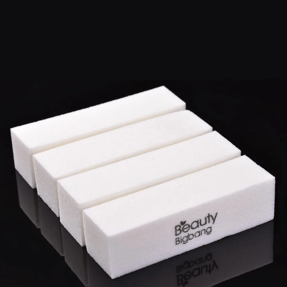BEAUTYBIGBANG 9,4*2,5*2,5 см Губка пилка для ногтей белый шлифовальный буферный блок для ногтей лак для ногтей Лайм a ongle nagelvijl paznokci