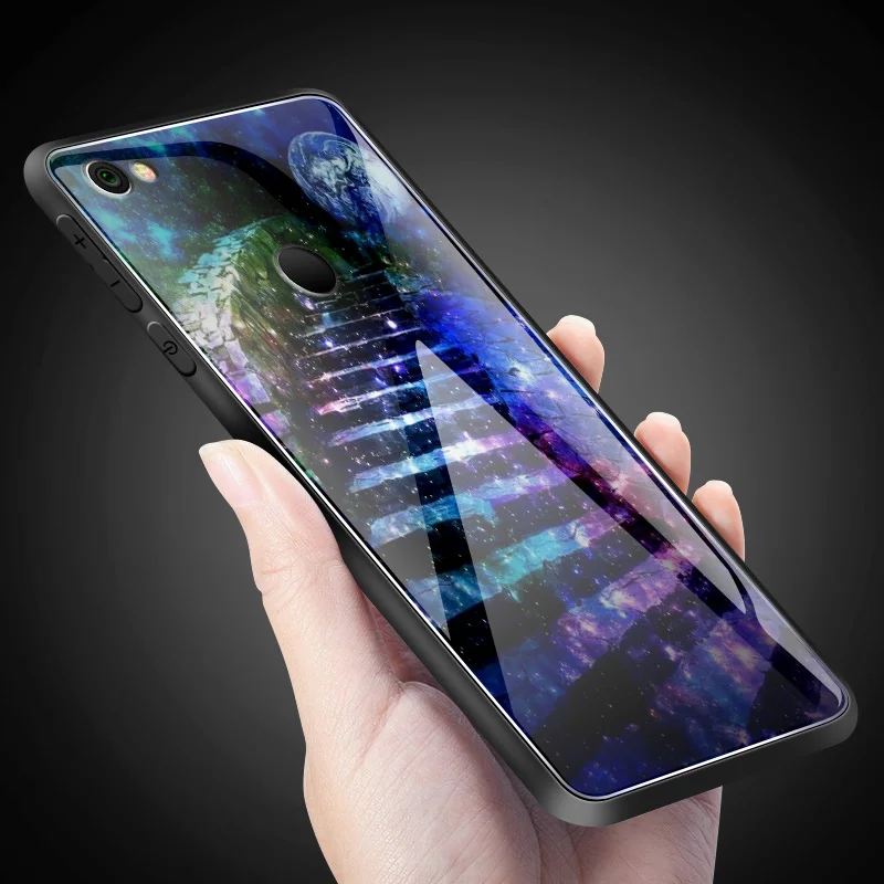 Для Xiaomi 6X5X8 9 SE A1 A2 Lite роскошный чехол из закаленного стекла для Redmi Note 5A 4X6 7 Pro Prime Fashion защитный чехол