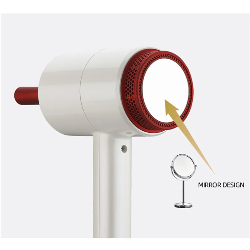 HSIPRO 1800W Электрический фен для волос формы молотка с отрицательными ионами, горячий/холодный сильный воздушный поток с насадкой для сбора волос