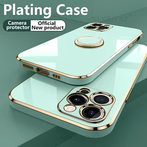 plating case for iphone 12 case soft coque funda for iphone 11 pro max xr x xs max 7 8 plus 7p 8p 12 mini se 2020 case cover free global shipping