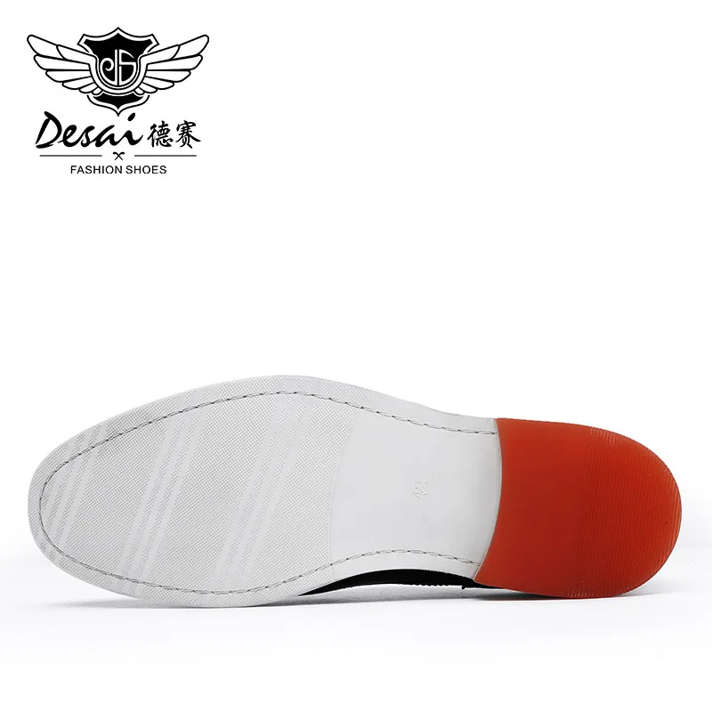 

men's first layer leather men's shoes lace up gentleman's shoes Brock formal shoes casual leather shoes rubber soles