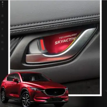 Автомобильная наклейка из алюминиевого сплава внутренняя ручка двери чаша для