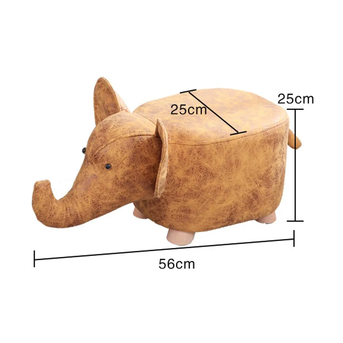 

Cute Animal Shape Stools Wood Footstool Solid Wood Chair Kid's Sofa Furniture Children Cartoon Ottomans Home Decor Bench