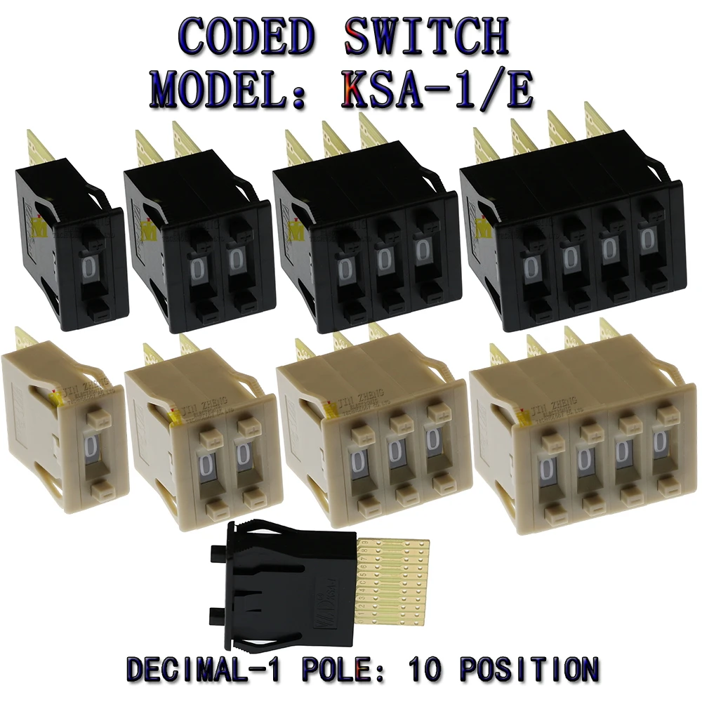 MTJ KSA-1/E Бинарные переключатели 0-9