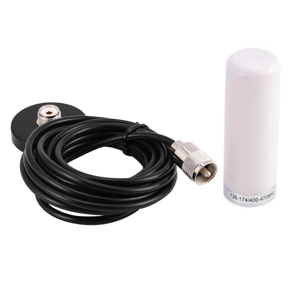 

Dual Band VHF UHF Ham Mobile Radio Antenna PL259 with Magnetic Base