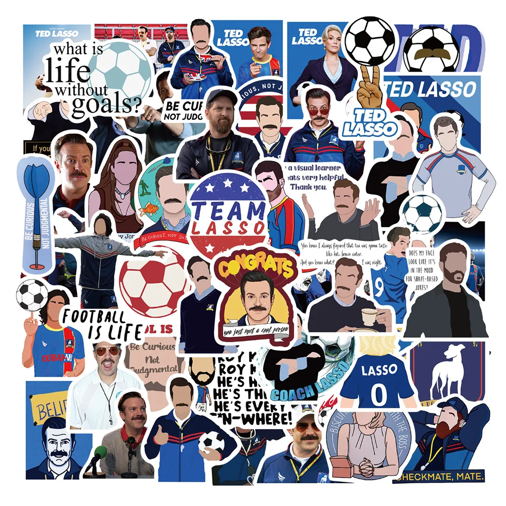 

10/30/50PCS American Football Coach Graffiti Stickers Trolley Case Notebook Thermos Decorative Waterproof Stickers Wholesale