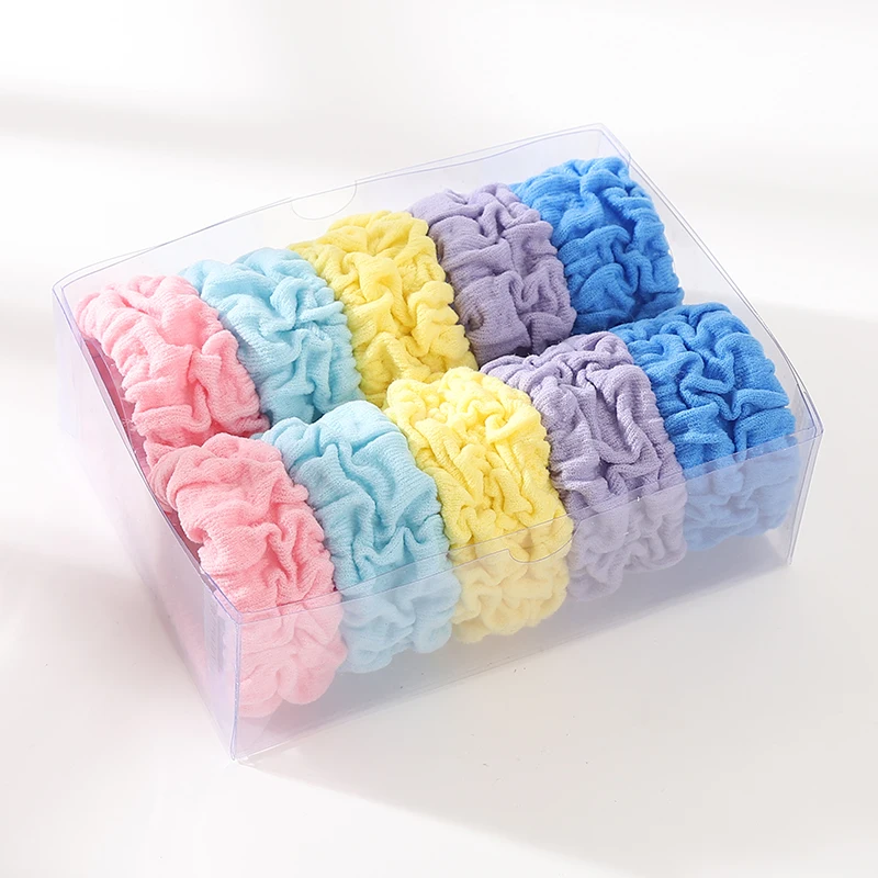 

1box-packed разноцветные Вьетнамки с эластичным ремешком для девочек, "конский хвост", повязка на голову, Для женщин однотонные резинка для волос ...