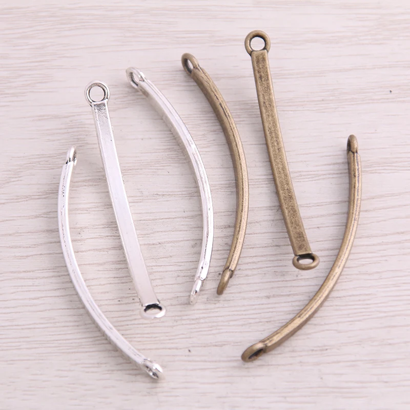 

Милый Колокольчик 20 шт. 5*54 мм, двухцветные подвески для браслета, изготовление ювелирных изделий своими руками, поделки своими руками