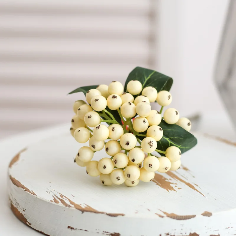 

Small Fruit Bunches Simulation Flowers Living Room Decoration Christmas Decoration Flower Arrangement Accessories Simulation