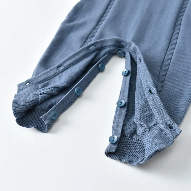 

2021 New Newborn Baby Romper for Boys Girl Knit Rompers Infant Boys Girl Cotton Knitted Jumpsuit Baby Overalls Toddler One Piece