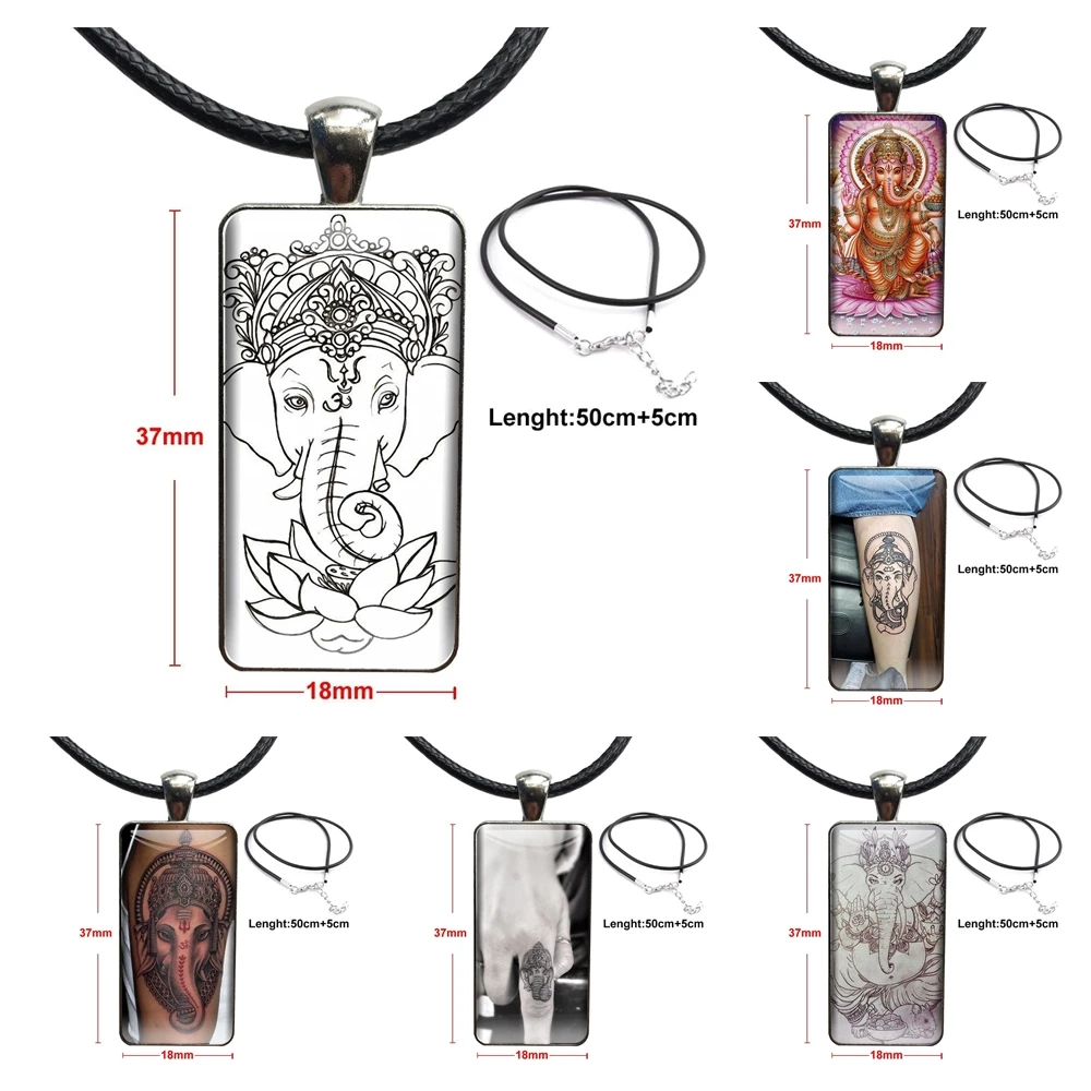 Ожерелье-чокер ручной работы в виде индуического слона |