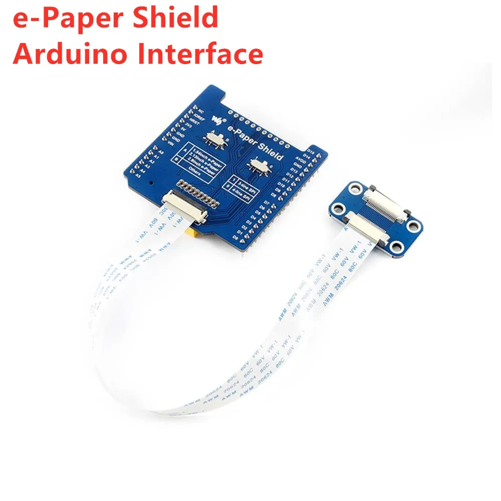 e-Paper Shield Плата драйвера/шляпа для E-ink, электронная бумага: SPI интерфейс, WiFi, 2G/NB-IoT. Шляпа ESP8266, ESP32, NB-IoT/GPRS - Комплект: e-Paper Shield