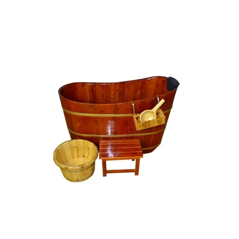 

New style wood bathtub for sauna rooms