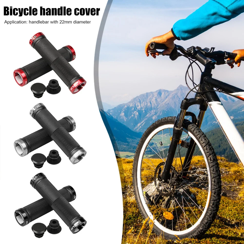 

1 Pair GUB Bicycle Handlebar Grip Lock Rubber Mountain Bike Anti-slip Grips