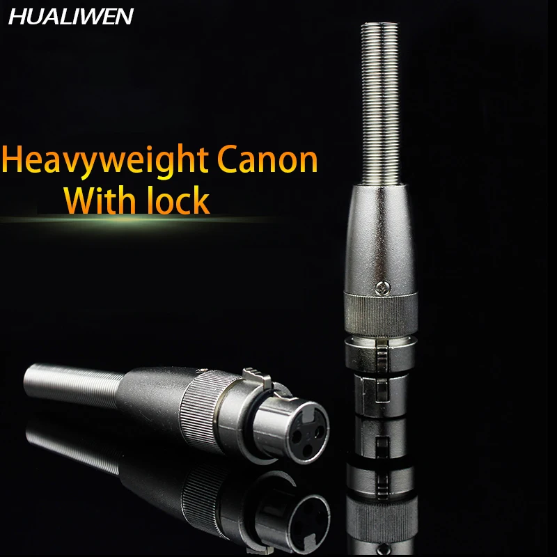 

XLR With Lock Balanced Plug Cannon Male And Female Head Microphone Amplifier Mixer Head