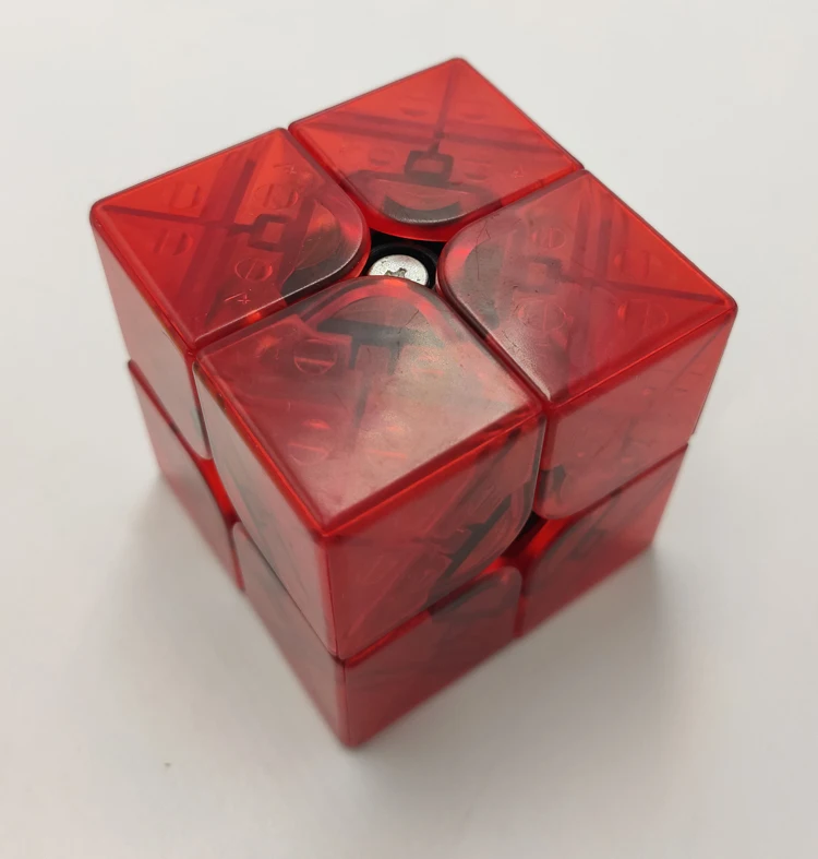 Yongjun MGC 2x2 Магнитный Куб прозрачный-желтый/прозрачный-красный ограниченная версия