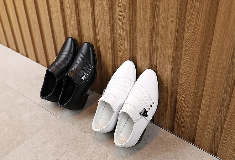 

Boys Black Leather Shoes British Style Boys White Children's Shoes Children's Performance Shoes Boys Leather Shoes Casual Shoes