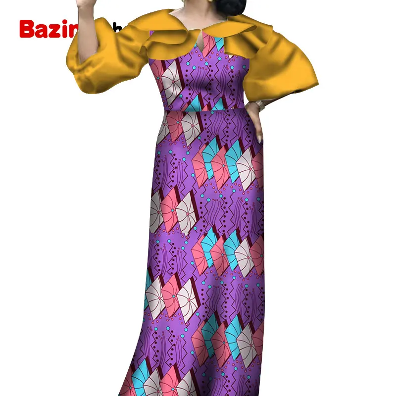 Женские платья с принтом Дашики коллекция 2021 модная вечерняя одежда рукавом до
