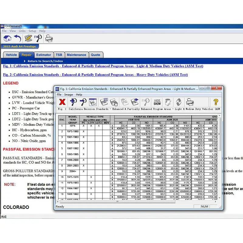 8in1 1 ТБ HDD программное обеспечение Alldata 10 53 Мишель по запросу 2015 менеджер плюс