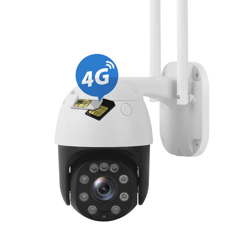 Открытый 4G PTZ IP камера ночного видения HD 1080p безопасности IR Onvif беспроводной Wifi 2MP