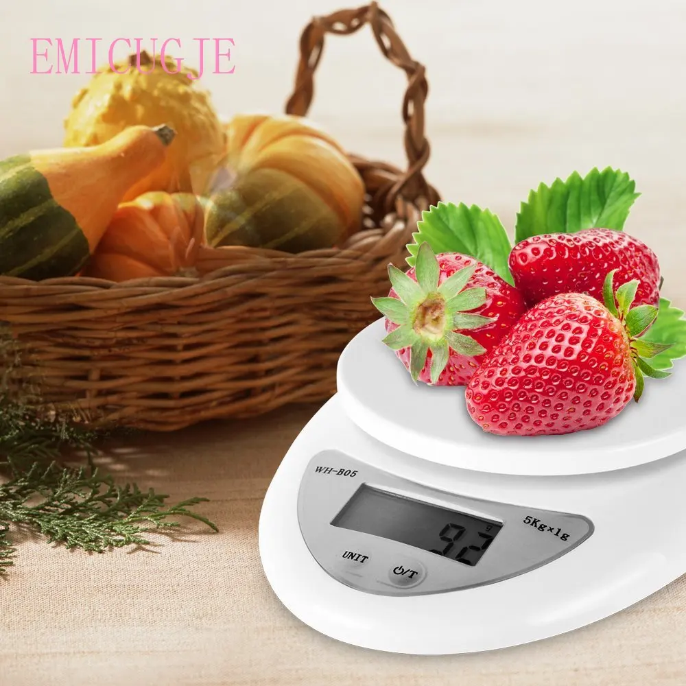 5KG/1G Backlight Digital Kitchen Food Diet Weight Postal Balance High Precisio Electronic Scales Portable Hook Kg | Дом и сад