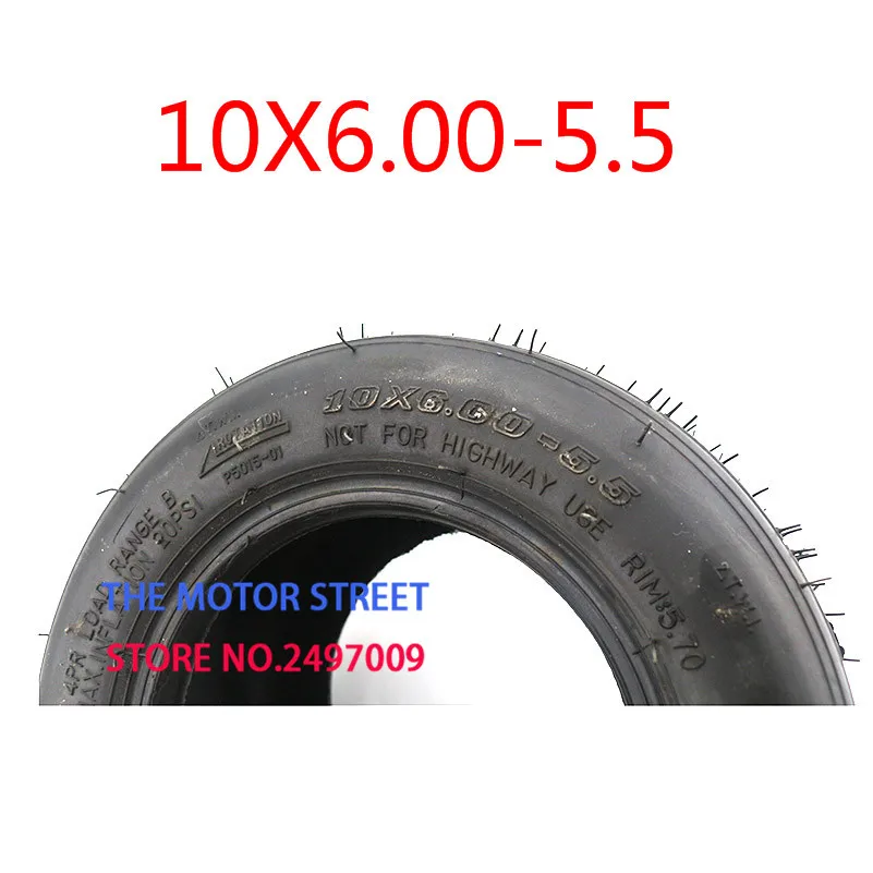10-дюймовая Расширенная шина 10x6.00-5.5 бескамерная для мотоцикла wheel 10x6.00-5 5 вакуумной