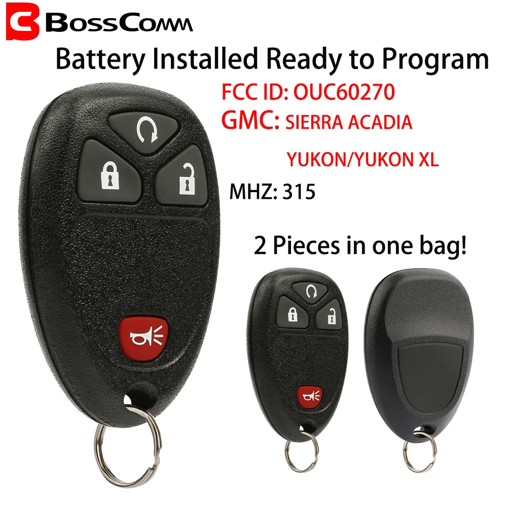 Bosscomm брелок для автомобильного ключа 2007 2008 2009 2010 2012 2013 GMC Sierra сервис Yukon XL
