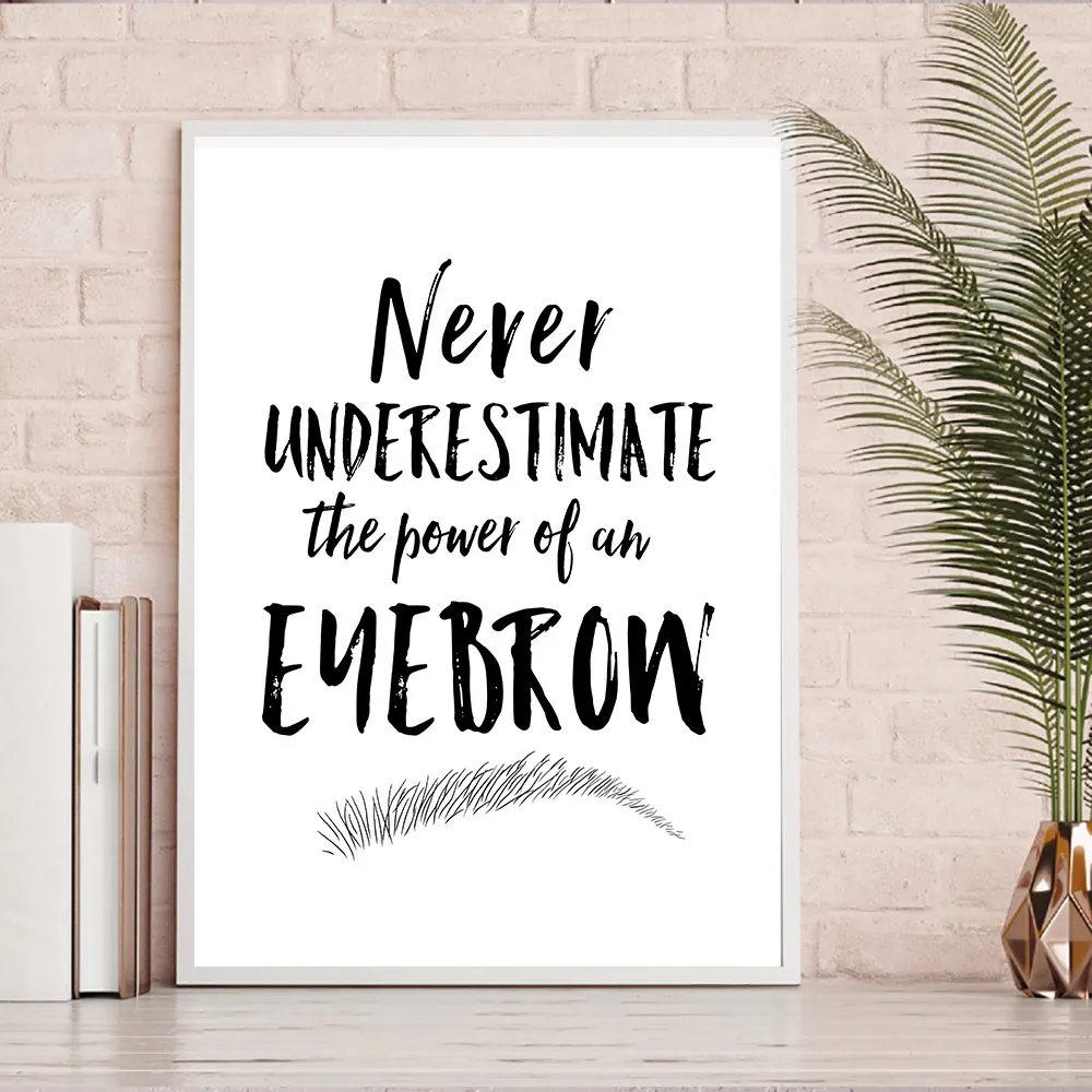 Картина на холсте с изображением бровей красоты макияжа художественная работа