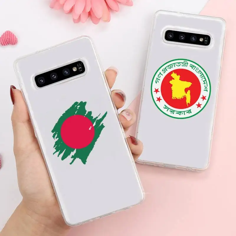 

Bangladesh National flag Phone Case Transparent For Samsung Galaxy A S Note 9 10 51 50 71 70 80 20 21 30s ultra plus