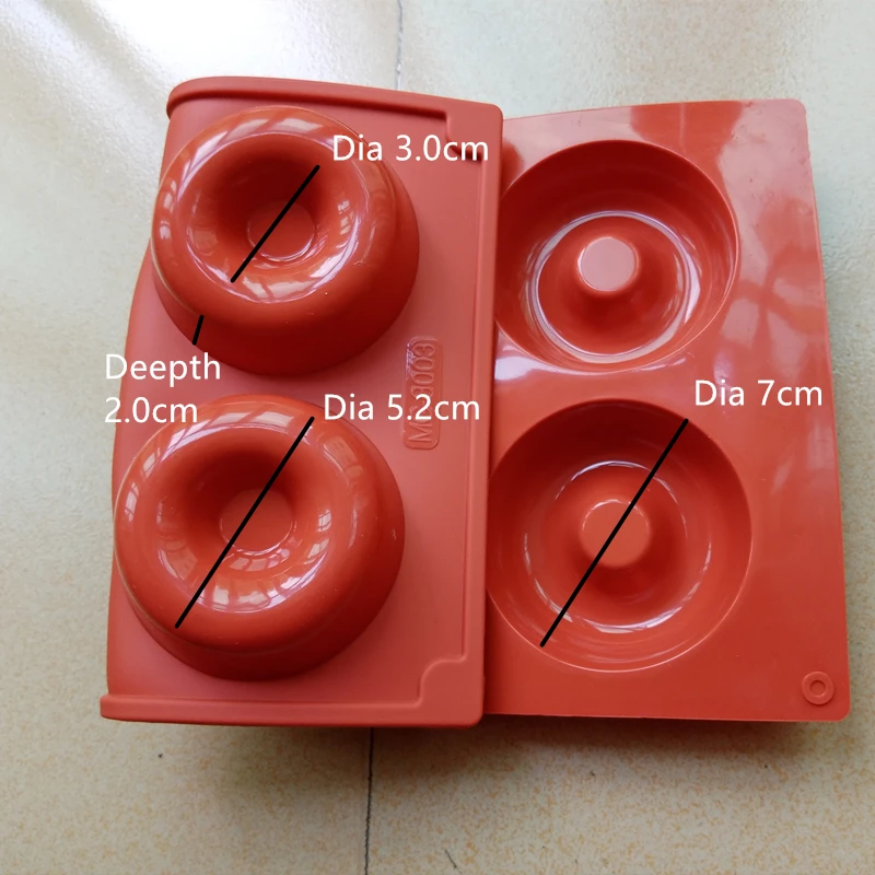 

1Pc Baking Tools 6-Cavity Donuts Mold Silicone Cake Mold Baking Pan Non-stick Dessert Tools Donut Pan