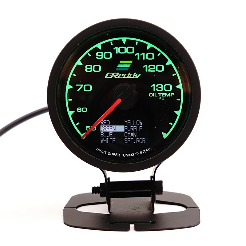 Спидометр GReddi Multi D/A lcd цифровой дисплей температуры масла автомобильный измерительный прибор 2,5 дюймов 62 мм 7 цветов в 1