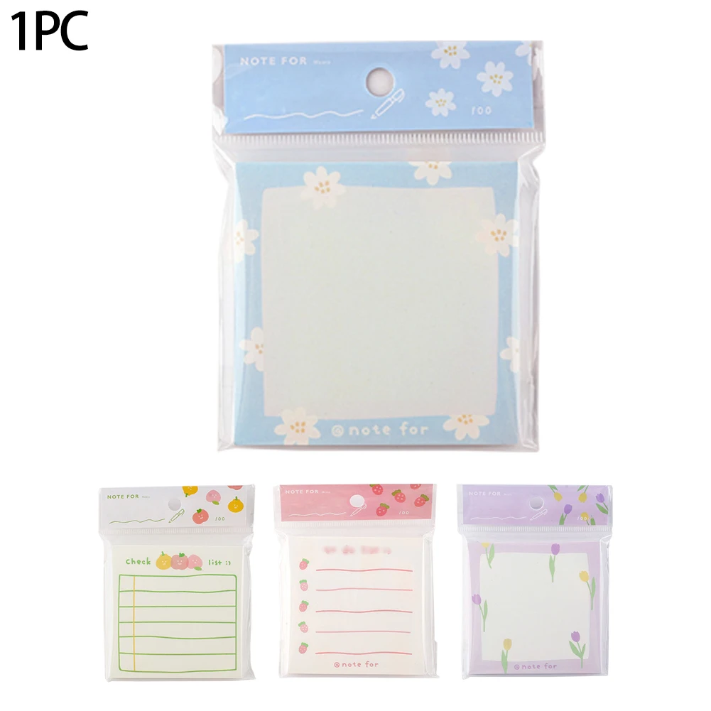 

Multifunction School Stationery Daily Plan Paper Students Office Memo Pad Home 100 Sheets Note Self Adhesive Mini Cute Square