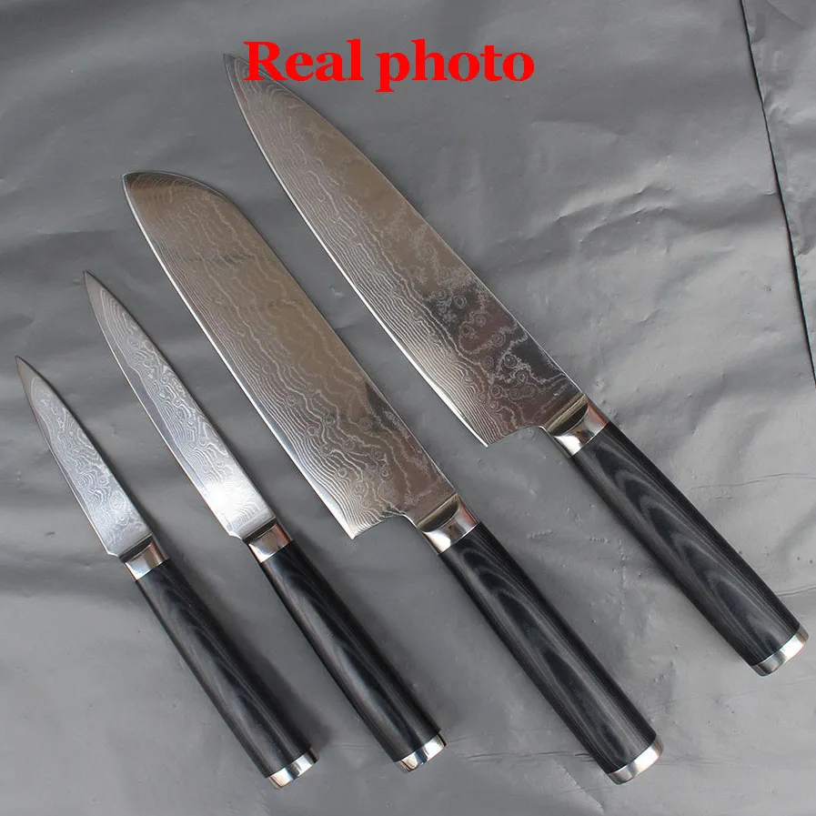Набор дамасских ножей FINDKING 8 дюймовый нож шеф повара 7 5 дюйма santoku Универсальный 3