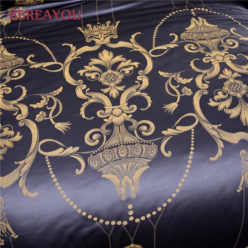 Роскошные постельные принадлежности атласные хлопковые Полиэстеровые с