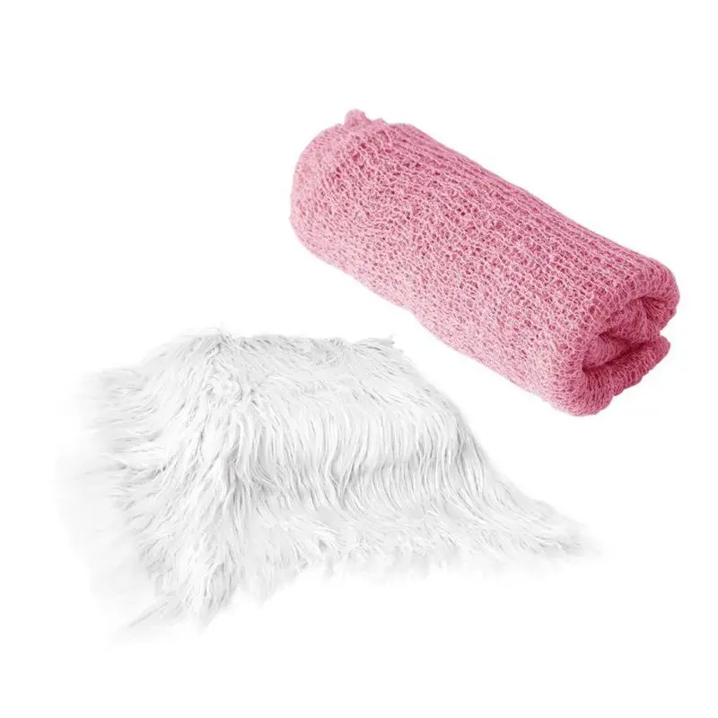 2 шт. ворсистый коврик для фотосъемки новорожденных | Мать и ребенок