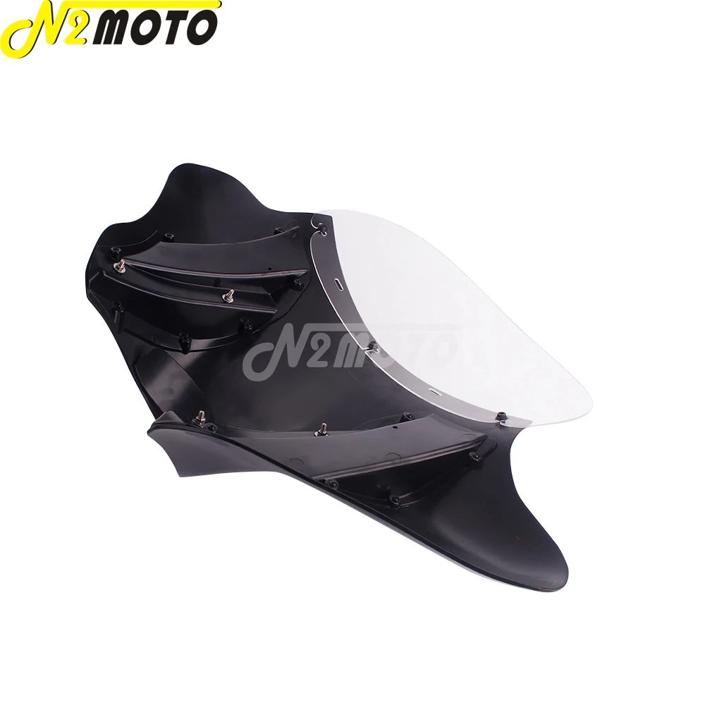 Прозрачная маска на лобовое стекло для Harley Touring Softail Dyna Road King Street Fat Bob Low Ride