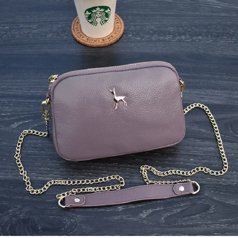 Сумка женская из натуральной кожи Модный маленький клатч через плечо