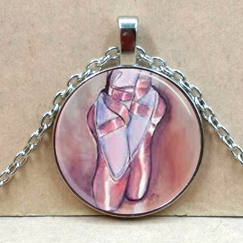 Ожерелье для балета танцевальная бижутерия балерина художественный кулон