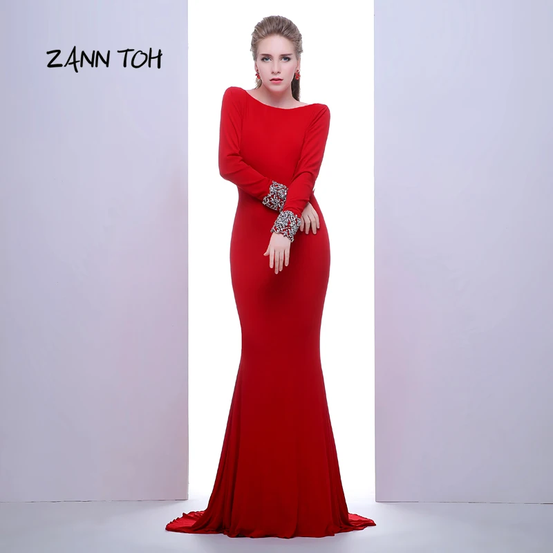 Бургундия Формальные Вечерние платья Длинные Сексуальные просвечивающие