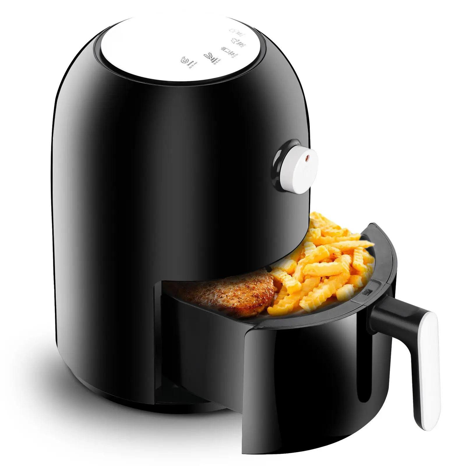 

1500W LCD Electric Air Fryer W/ 8 Cooking Presets, Temperature Control, Timer