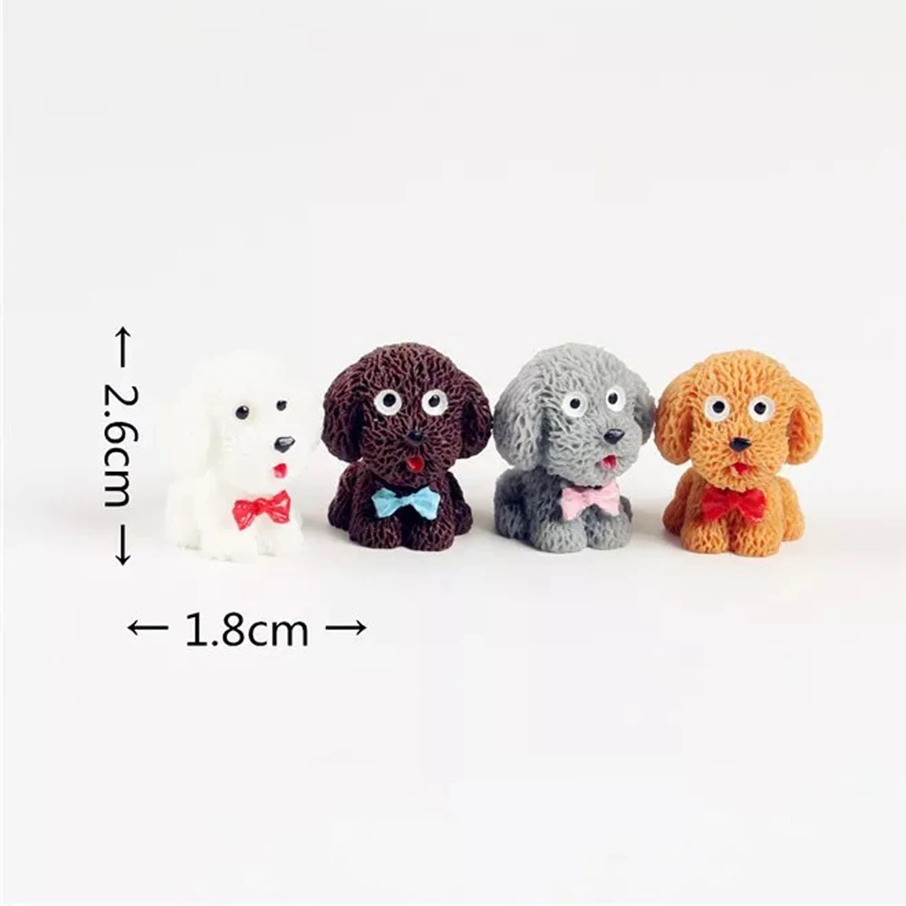 4 шт. миниатюрные фигурки милых собак сказочный сад для творчества детская