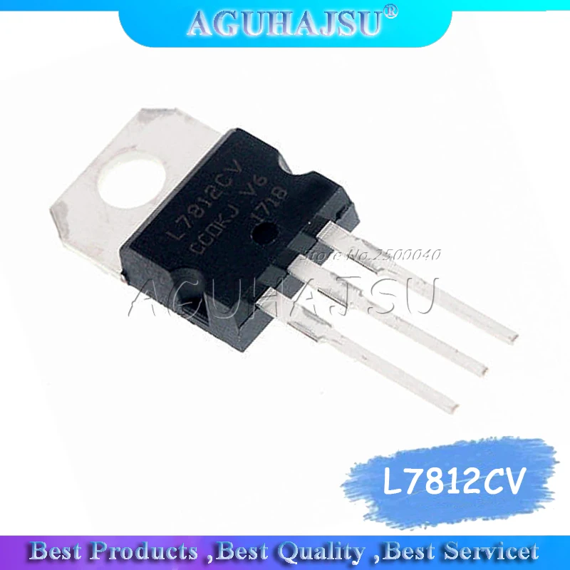 10 шт. L7812CV TO 220 L7812 LM7812 7812 регуляторы напряжения IC|Интегральные схемы| |