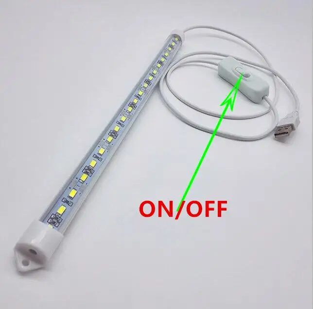 Светодиодсветильник лента SMD5630 5 в постоянного тока USB с переключателем 35/50 см