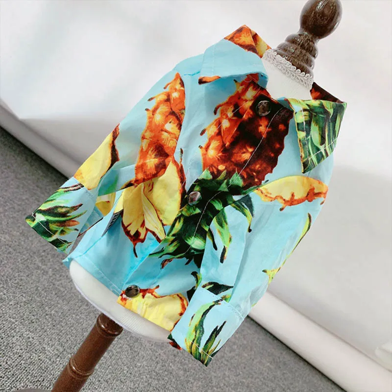 Одежда для средних и больших собак с принтом ананасов одежда костюм крупных