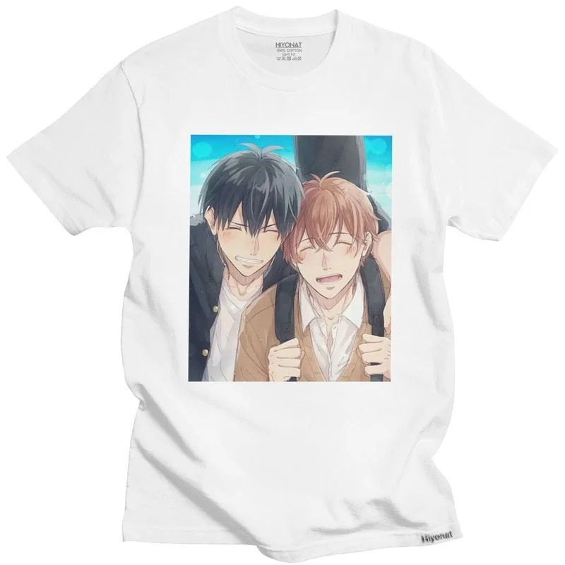 Trendy Ritsuka Uenoyama And Mafuyo Satou Tshirt Men Short Sleeves Cotton T-shirt O-neck Print Manga Anime Given T Shirt Clothing