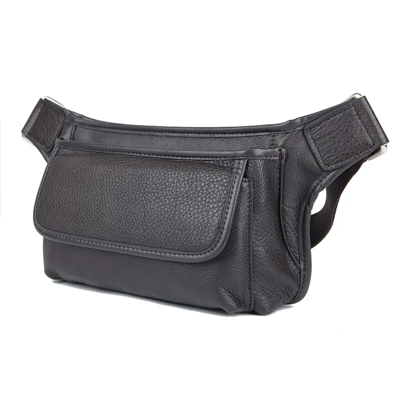 

Men Waist Bag 2019 New Genuine Leather Man Travel Business Casual Vintage Shoulder Waist Chest Bags Real Leather